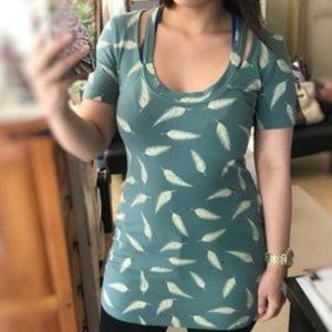 EFFIE’S HEART Marbella tunic in feather pattern